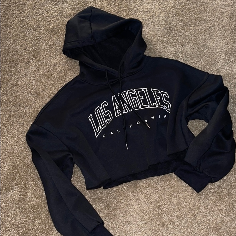 LA cropped hoody